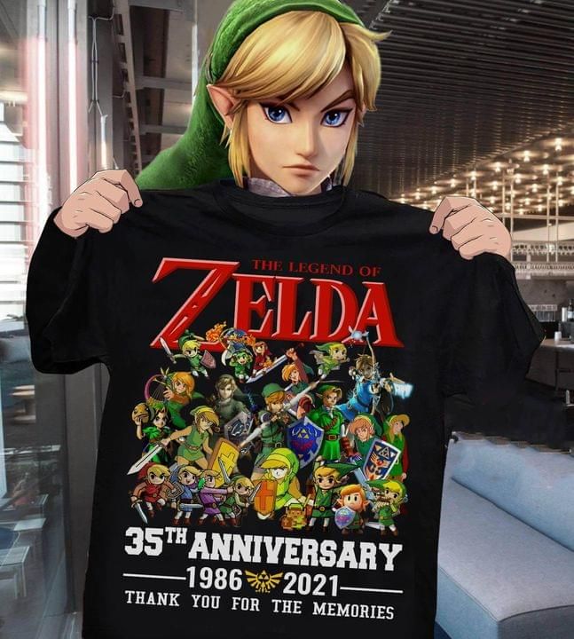 The legend of Zelda 35th anniversary T Shirt Hoodie Sweater