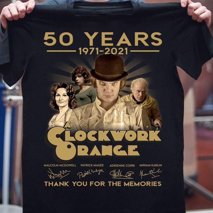 Clockwork Orange movie signature 50 years T Shirt Hoodie Sweater