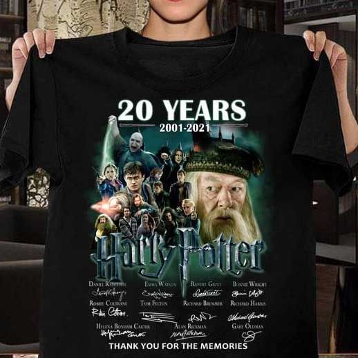 Harry Potter signature 20 years T Shirt Hoodie Sweater