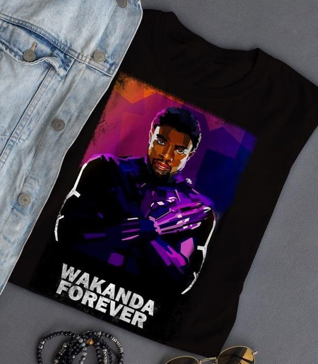 Wakanda forever black panther T shirt hoodie sweater
