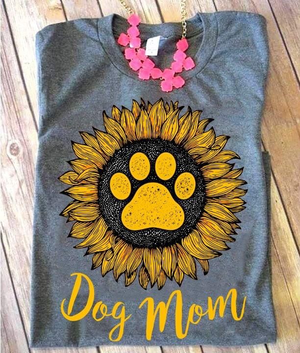 Happy mothers day dog mom sunflower T Shirt Hoodie Sweater