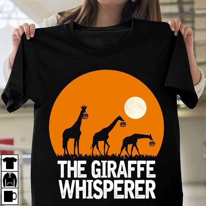 Animals The Giraffe Whisperer pumpkin T Shirt Hoodie Sweater