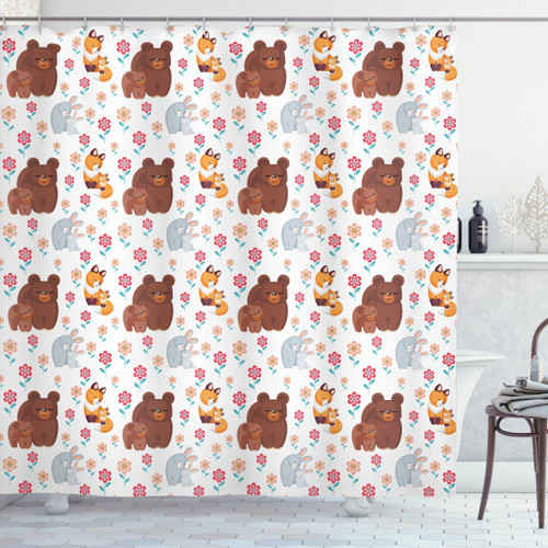 Mothers Day Baby And Mom Pattern Shower Curtain Home