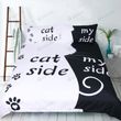 3D  Black and White Cat D04 Duvet Cover Bedding Set Quilt Cover Quilt Duvet Cover ,Pillowcases Bedding,Queen, King ,Full, Double 3 Pcs