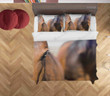 3D Animal Brown Horse Bed Sheets Duvet Cover Bedding Set