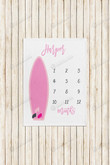 Personalized Surfboard Monthly Milestone Blanket, Newborn Blanket, Baby Shower Keepsakes Gift
