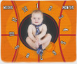 Basketball Monthly Milestone Blanket, Newborn Blanket, Baby Shower Gift Grow Chart Monthly