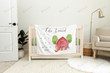 Personalized Farmhouse Monthly Milestone Blanket, Newborn Blanket, Baby Shower Keepsakes Gift