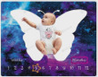 Butterfly Monthly Milestone Blanket, Newborn Blanket, Baby Shower Gift Adventure Awaits Monthly Growth