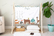 Personalized Woodland Animals Monthly Milestone Blanket, Newborn Blanket, Baby Shower Gift Track Growth And Age Monthly