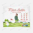 Personalized Funny Golf Monthly Milestone Blanket, Newborn Blanket, Baby Shower Gift Grow Chart Monthly