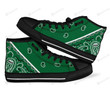 Green Bandana High Top Shoes