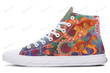 Colorful Sea Life High Top Shoes