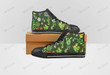 Cactus Cacti Flowers Pattern Green High Top Shoes