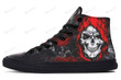 Red Skullcap High Top Shoes