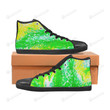 Green Yellow White High Top Shoes