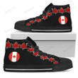 Canada Flag And Maple Leaf High Top Shoes