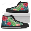 Colorful Hawaii Floral Pattern Print Men's High Top Shoes