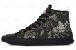 Tattoo Style Fish High Top Shoes