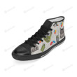 Paintball Black Classic High Top Canvas Shoes