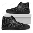 Black And White Cobweb High Top Shoes