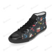 Snare Drum Pattern Black Men’s Classic High Top Shoes