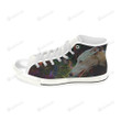 Italian Greyhound Glow White Classic High Top Canvas Shoes