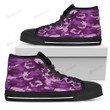 Dark Purple Camouflage High Top Shoes