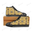 Australian Goldendoodle Black Classic High Top Canvas Shoes