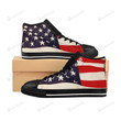 US Flag High Top Shoes