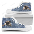 Pug Break The Wall High Top Shoes