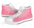 Blush Pink Graphic High Top Shoes