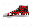 Black Rules High Top Shoes