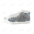 Manatee White Classic High Top Canvas Shoes