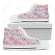 Sakura Flower Cherry Blossom Print White High Top Shoes For Men And Women