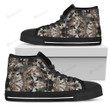 Brown And Black Camouflage High Top Shoes