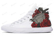 Tattoo Drums Roses High Top Shoes