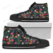 Tropical Flowers Hawaii Pattern High Top Shoes
