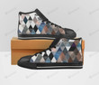 Diamond Shape Pattern High Top Shoes