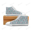 Poodle Dog Pattern High Top Shoes