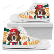 American Foxhound Dog High Top Shoes