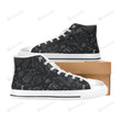 Back To School Printed School Supplies Student's Stuff High Top Shoes