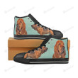 Bloodhound Lover Black Classic High Top Canvas Shoes