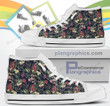 Flowers High Top Shoes