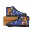Tosa Dog Black Classic High Top Canvas Shoes