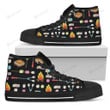 Camping Campfire Marshmallows High Top Shoes