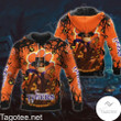 Clemson Tigers Jack Skellington Halloween 3D Hoodie Zip Hoodie, NCAA 3D All Over Print Hoodie Zip Hoodie