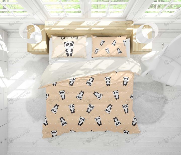 3d  Cute Cartoon Panda Bed Sheets Duvet Cover Bedding Set Great Gifts For Birthday Christmas Thanksgiving