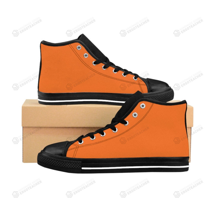 Orange Womens High Top Shoes