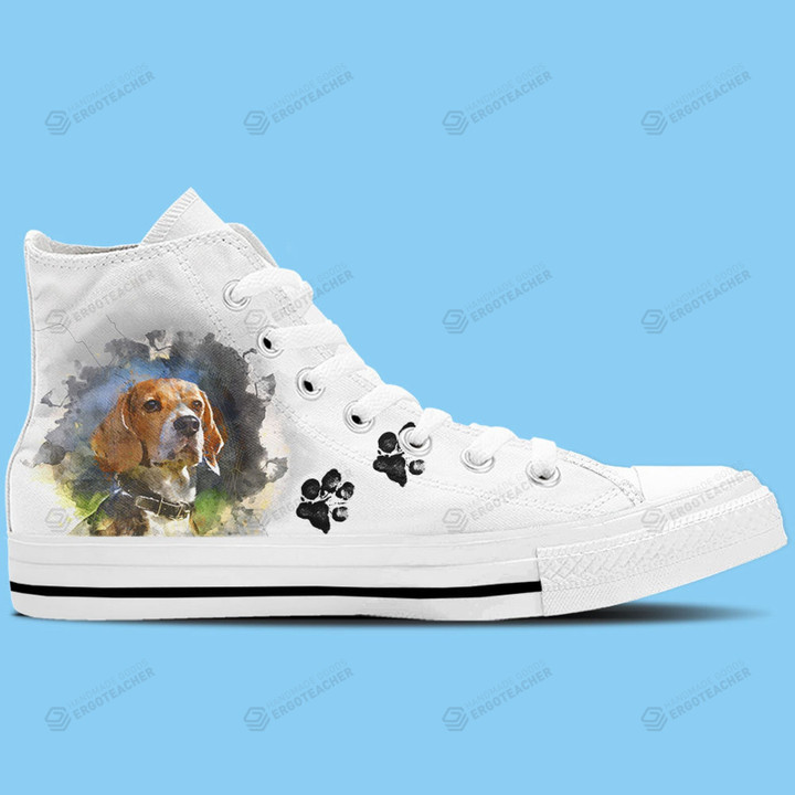 Beagle Dog High Top Shoes